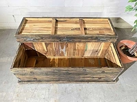 Vintage salontafel met klep - afbeelding 6 van  7