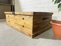 Vintage salontafel met klep - afbeelding 4 van  8