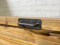 Vintage salontafel met klep - afbeelding 7 van  8