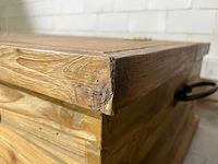 Vintage salontafel met klep - afbeelding 8 van  8