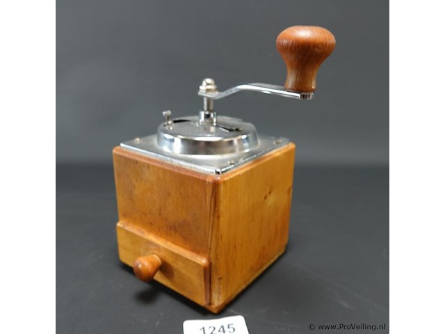 Vintage schootkoffiemolen - afbeelding 1 van  5