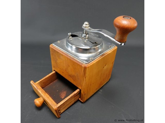 Vintage schootkoffiemolen - afbeelding 2 van  5