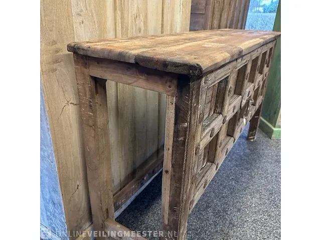 Vintage sidetable, 157x42x90 cm - afbeelding 2 van  3