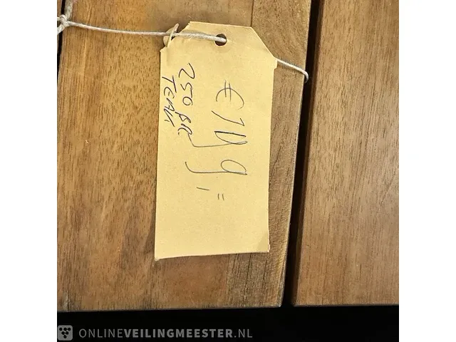 Vintage sidetable/bank, teakhout - afbeelding 3 van  3