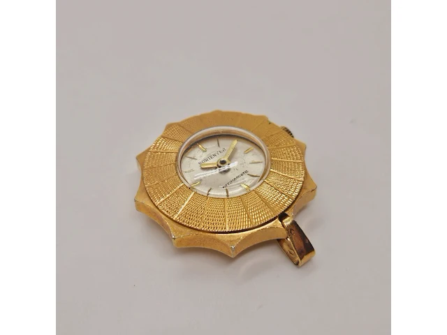 Vintage sorienter doublé mechanisch zakhorloge - afbeelding 3 van  4
