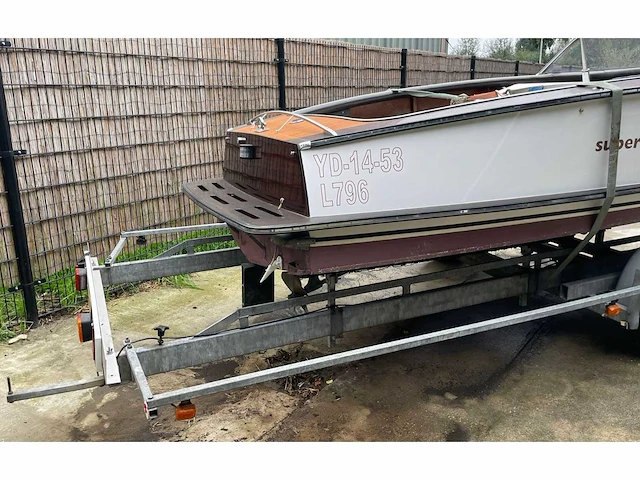 Vintage speedboat boesch super competition 510, yd-14-53 (inclusief trailer) - afbeelding 3 van  34