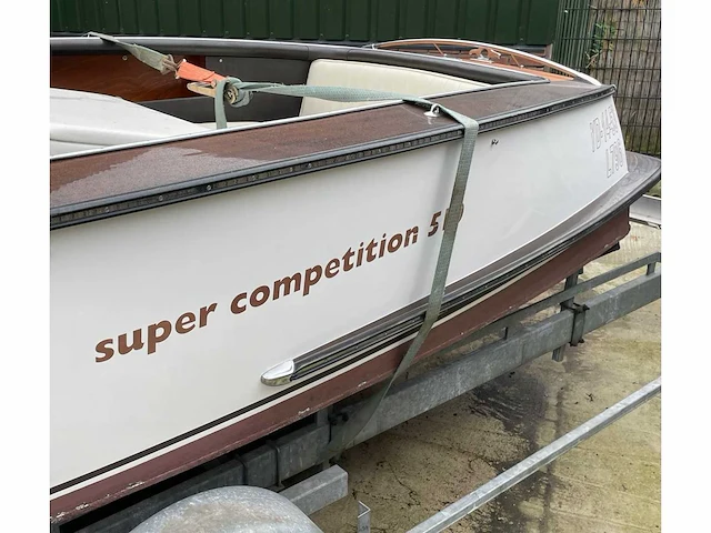 Vintage speedboat boesch super competition 510, yd-14-53 (inclusief trailer) - afbeelding 9 van  34