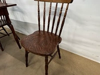 Vintage tafel met 4 stoelen - afbeelding 2 van  8