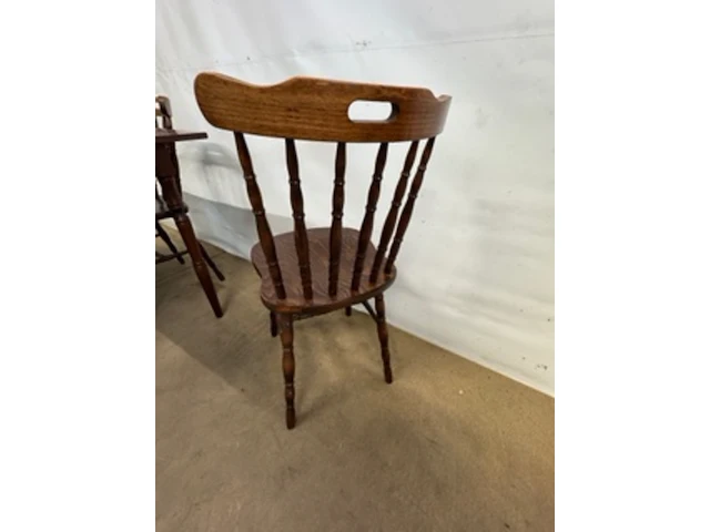 Vintage tafel met 4 stoelen - afbeelding 3 van  8