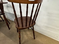 Vintage tafel met 4 stoelen - afbeelding 3 van  8