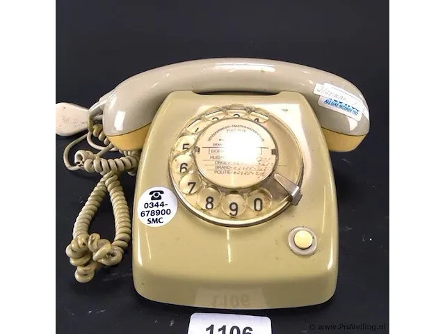 Vintage telefoon - afbeelding 2 van  5