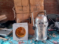 Vintage theater lamp 1000 watt.( aluminium) aantal 8 stuks. - afbeelding 1 van  9