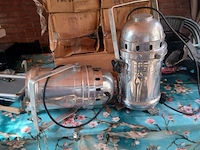 Vintage theater lamp 1000 watt.( aluminium) aantal 8 stuks. - afbeelding 3 van  9