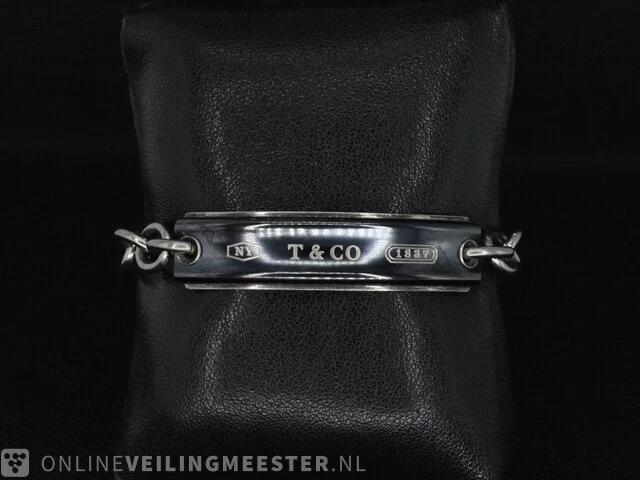 Vintage tiffany & co armband met titanium - afbeelding 3 van  5