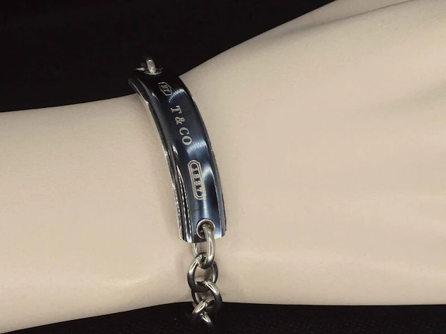 Vintage tiffany & co armband met titanium - afbeelding 2 van  6