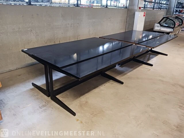 Vintage vergadertafel zwart - afbeelding 1 van  9