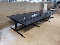 Vintage vergadertafel zwart - afbeelding 1 van  9