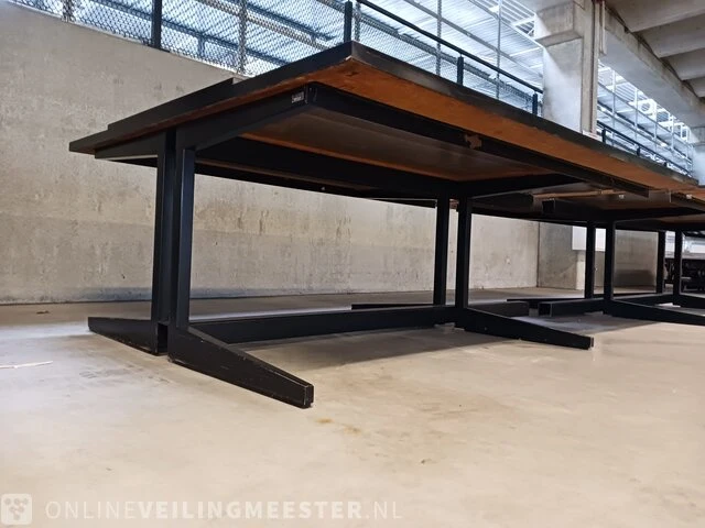 Vintage vergadertafel zwart - afbeelding 4 van  9