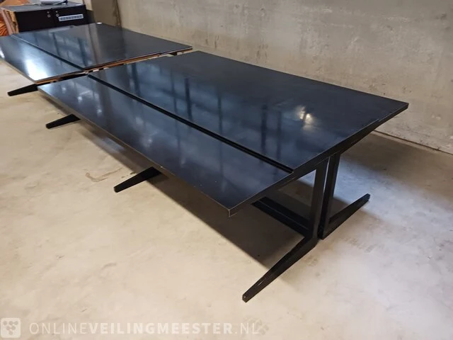 Vintage vergadertafel zwart - afbeelding 7 van  9