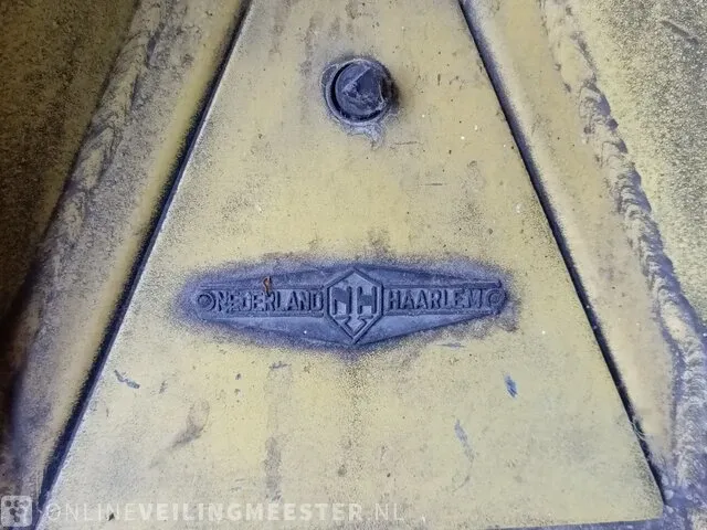 Vintage verkeerszuil geel - afbeelding 5 van  5