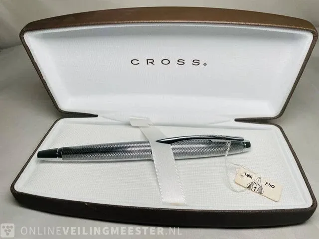 Vintage vulpen - cross apogee - 18kt witgoud - afbeelding 3 van  6
