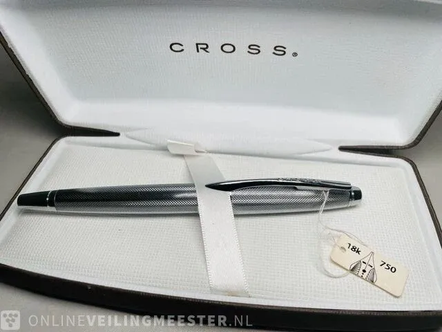 Vintage vulpen - cross apogee - 18kt witgoud - afbeelding 4 van  6