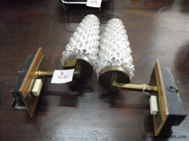 Vintage wandlichten,2 stuks - afbeelding 1 van  1