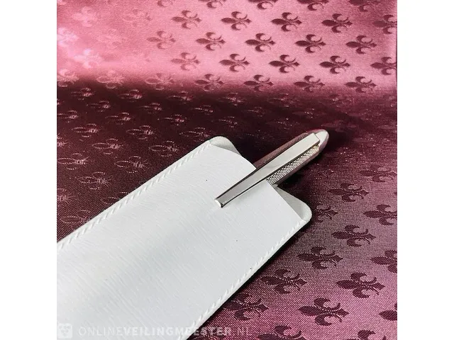 Vintage zilveren vulpen - massief 925 barleycorn montblanc model - new old stock - afbeelding 5 van  7
