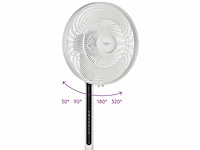 Viola stille staande ventilator met afstandsbediening 25 db, 32 snelheden hoogte instelbaar - afbeelding 4 van  4
