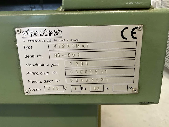 Viprotech vipromat zeefdrukmachine, halfautomaat - afbeelding 9 van  9