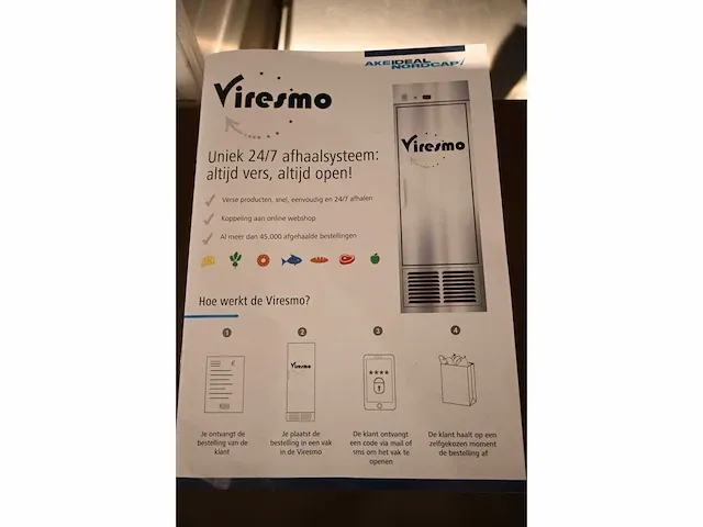 Viresmo - nordcap - 14 - gekoeld rvs smart afhaalsysteem vakkenkast - showroom model - afbeelding 9 van  9