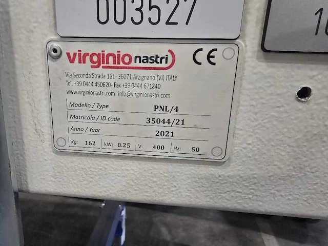 Virginio nastri - pnl 4 - 2021 - overige werkplaatsinventaris - afbeelding 7 van  7