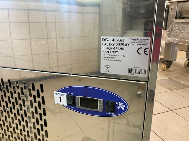 Virtus - dc 140 sk - gekoelde gebaksvitrine - afbeelding 4 van  4