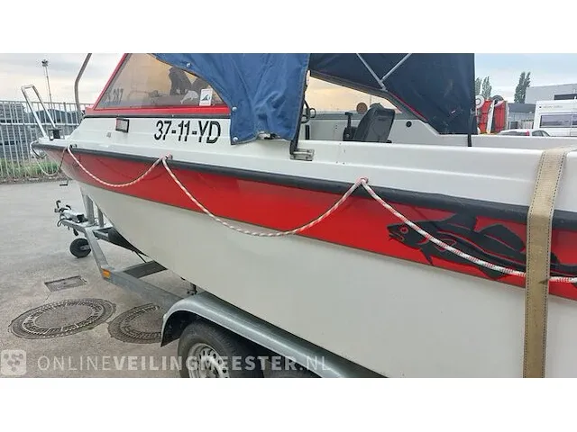 Vis / toerboot oldenburger 17, met yamaha 80 pk en boottrailer - afbeelding 15 van  61