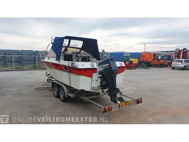 Vis / toerboot oldenburger 17, met yamaha 80 pk en boottrailer - afbeelding 45 van  61