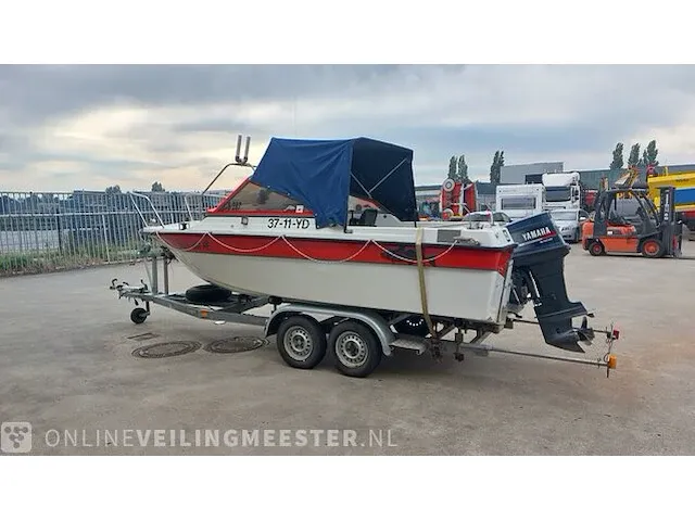 Vis / toerboot oldenburger 17, met yamaha 80 pk en boottrailer - afbeelding 56 van  61