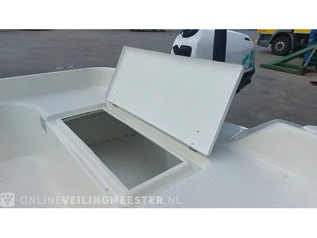 Visboot hankook 360 met yamaha 4 pk viertaktmotor, zwart, bouwjaar 2023 - afbeelding 9 van  35