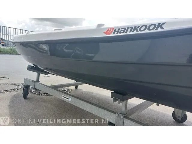 Visboot hankook 360 met yamaha 4 pk viertaktmotor, zwart, bouwjaar 2023 - afbeelding 14 van  35