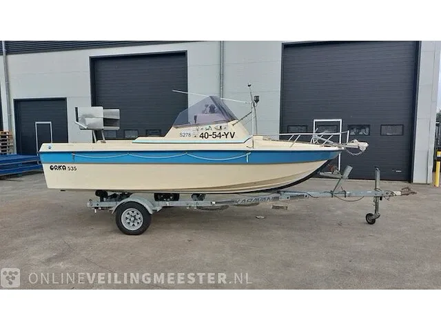 Visboot orka 535 met boottrailer - afbeelding 1 van  44