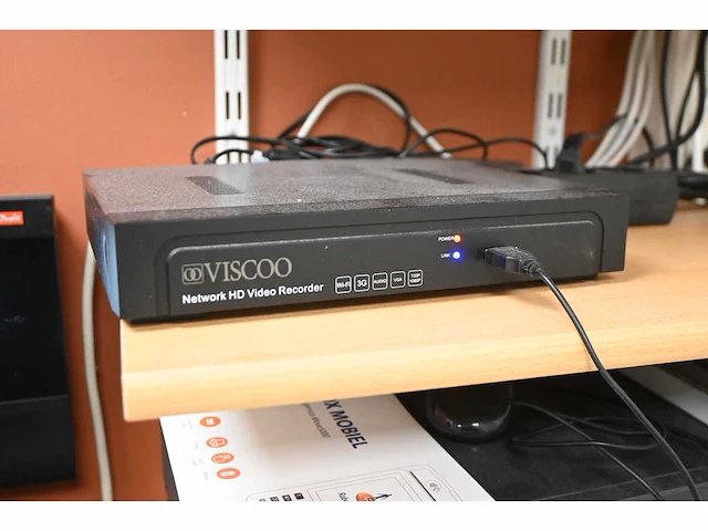 Viscoo / ge 4-delige beveiligingscamera systeem set met recorder - afbeelding 3 van  6