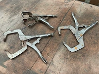 Vise grip 10” verschillende griptangen (3x) - afbeelding 2 van  2