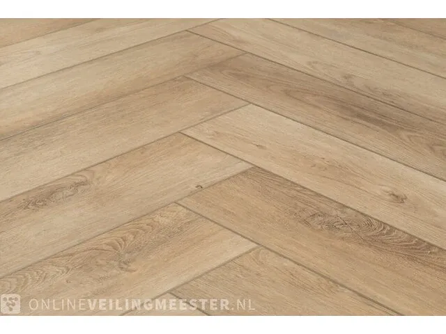 Visgraat click pvc - 61,09m2 floer, ijssel onbehandeld - afbeelding 4 van  6