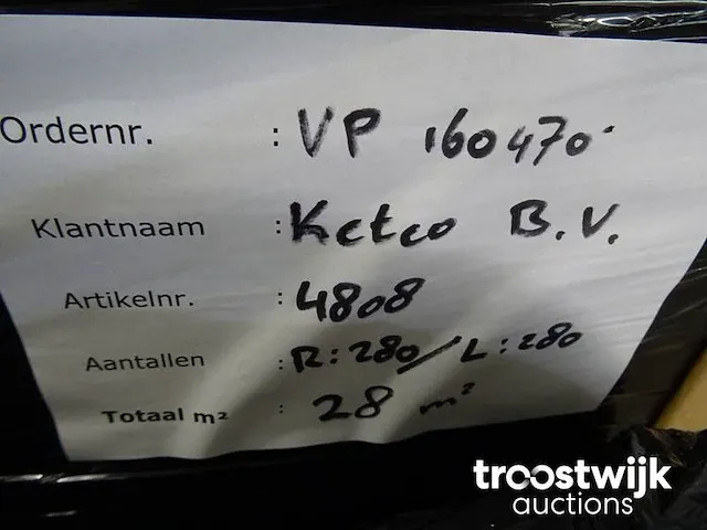 Visgraat lamelparket eiken, ca 28 m2 - afbeelding 5 van  5