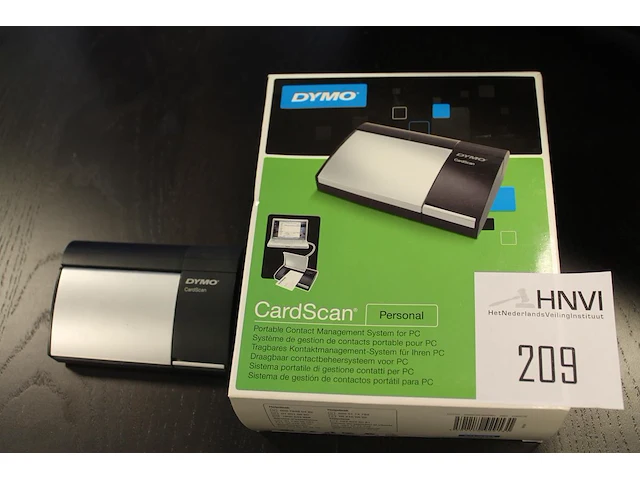 Visitekaartscanner dymo. let op! voedingskabel ontbreekt. - afbeelding 1 van  1