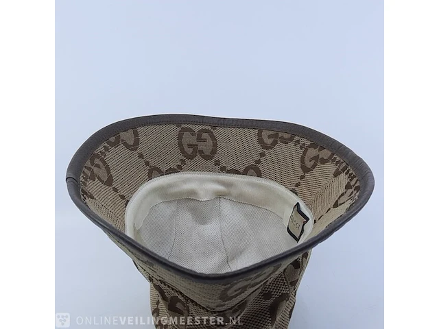 Vissershoedje, maat m (57 cm) gucci, jumbo gg canvas bucket hat - afbeelding 5 van  7