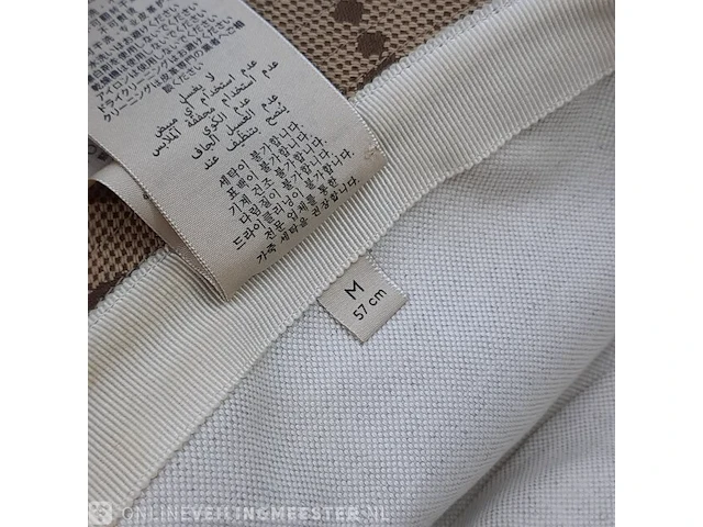 Vissershoedje, maat m (57 cm) gucci, jumbo gg canvas bucket hat - afbeelding 6 van  7