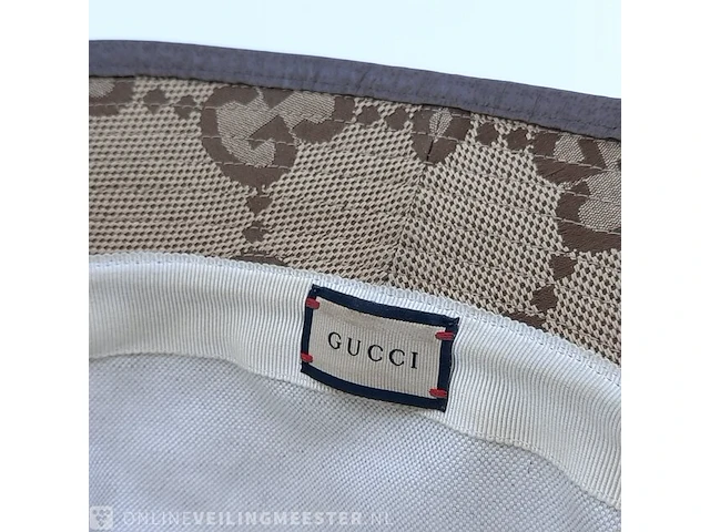 Vissershoedje, maat m (57 cm) gucci, jumbo gg canvas bucket hat - afbeelding 7 van  7