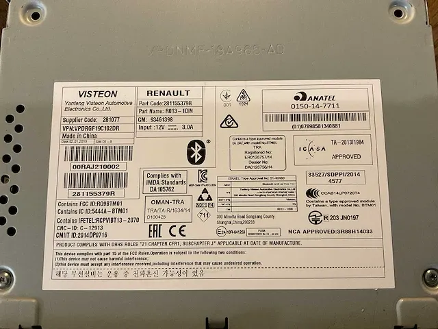Visteon autoradio, inbouw - afbeelding 2 van  3