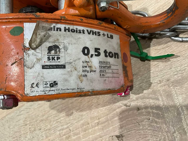 Vital kettingtakel 0,5 ton - afbeelding 5 van  5