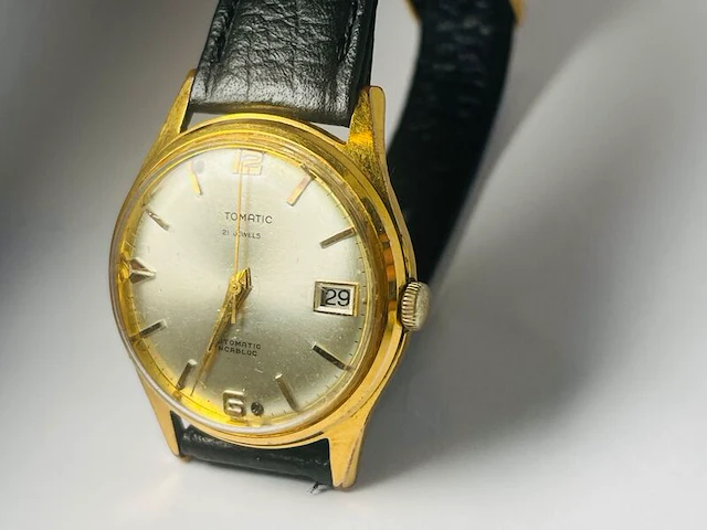 Vitomatic herenhorloge met 20micron goudkeurmerk - afbeelding 1 van  8